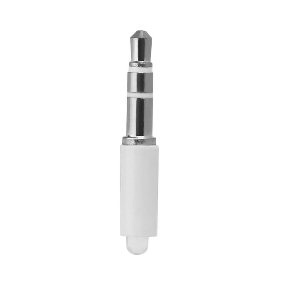 Universal 3,5mm Mini Control remoto inteligente enchufe Teléfono Móvil Inteligente infrarrojo IR Control remoto Jack para iPhone IOS Android: White