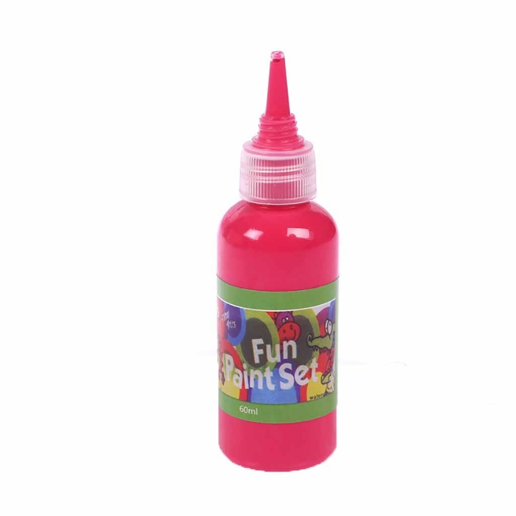 Kind wasbare acrylverfset, nagelkunstverf, verf voor textiel, tekengereedschap voor kinderen, doe-het-zelf 60ml #t5p