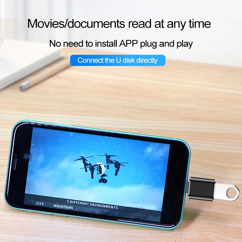 Famale USB for iphone ios13 Camera Adapter Converter Data SD Card U Disk Short OTG For iPhone 12 11 Pro XS MAX XR X 6 7 8 Plus