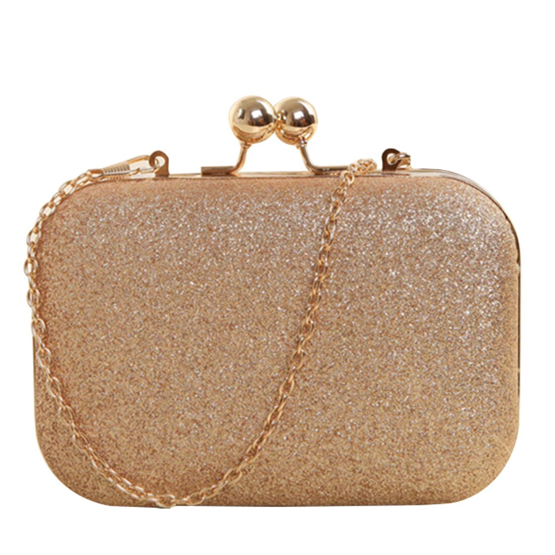 Bolso de mano Brillo de lentejuelas para mujer, Pochette lisa en color rosa y azul, para boda, banquete, , con asa