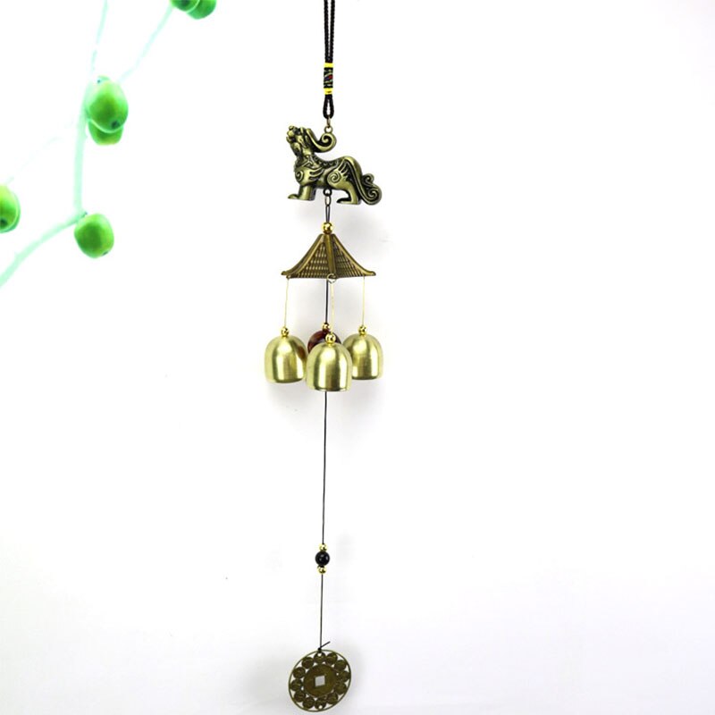 Stongwell traditionell kinesisk legering brons vindspel handgjorda hantverk hem dörr hänge väggdekoration fengshui ornament
