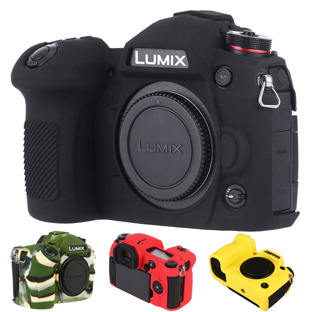 Voor Lumix G9 Siliconen Cover Voor Panasonic Lumix G9 Digitale Camera Cover Litchi Textuur Oppervlak Skin Siliconen Camera Protector
