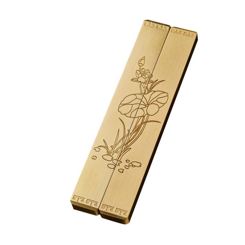 Multifunctionele Metalen Paperweights Eenvoudige Paperweights Chinese Kalligrafie Messing Paperweights Sculptuur Papier Drukken Prop