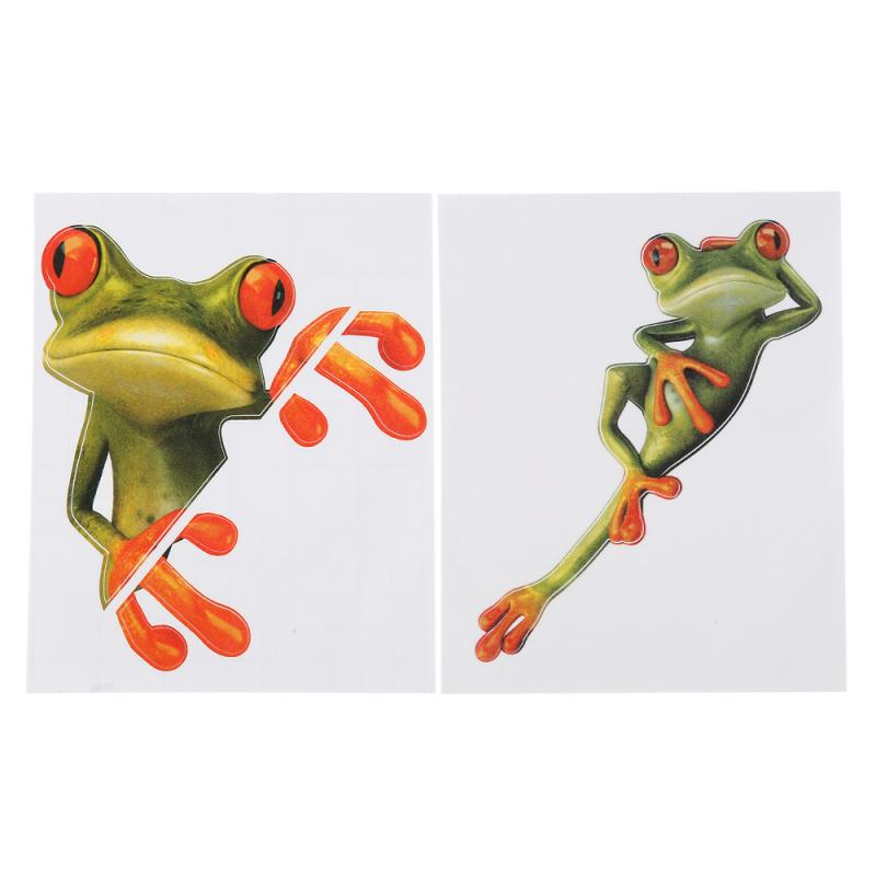 3D Car Frog Sticker Stereo Funny Cute Removable Car-styling Automobile Window Decoration Accessories car accessories