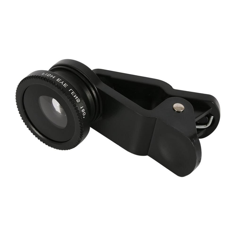 3-in-1 Multifunctional Phone Lens Kit Fish Lens + Macro Lens + Wide Angle Lens Transform Phone Into Camera