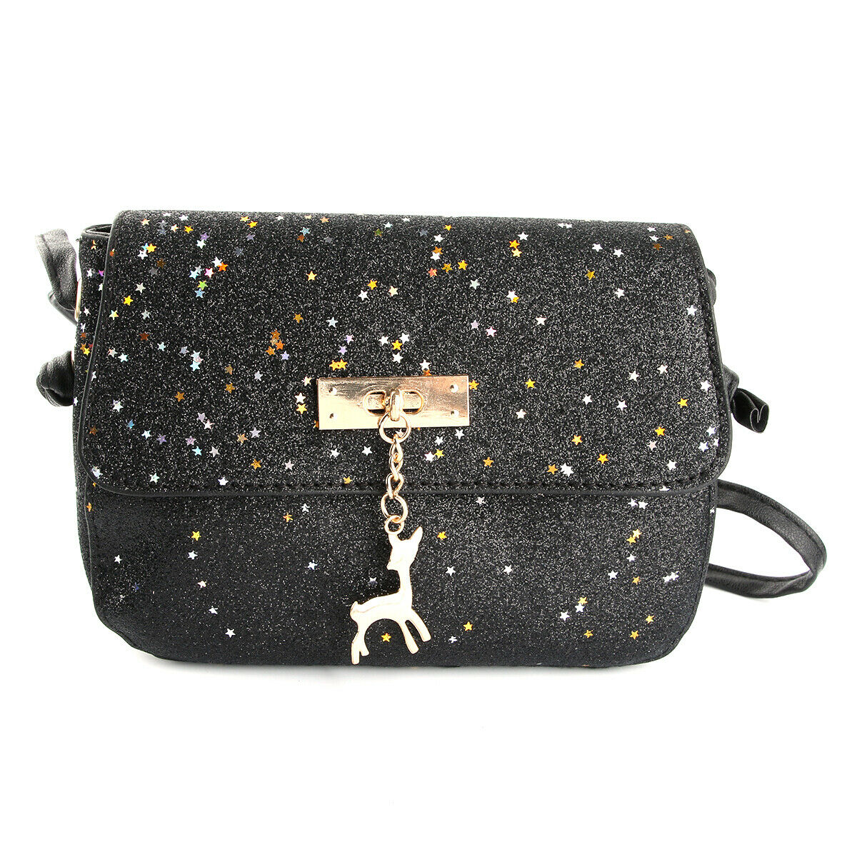 Damenhandtasche aus pu-leder mit glitzer, umhängetasche, crossbody-tasche, envelope-handtasche, hübsche geldbörse, reise- und streetwear-tasche