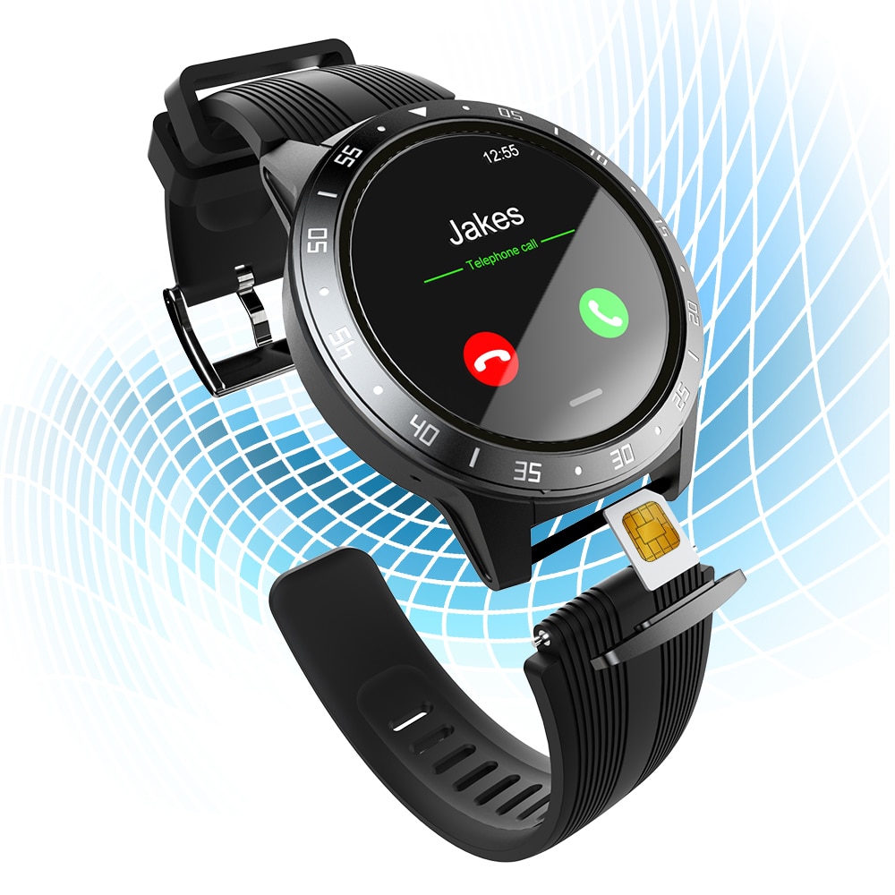 Lokmat sma -tk05 smart ur  bt3.0/4.0 vandtæt puls alarm fjernbetjening kamera gps sports smartwatch til android 4.4 /  ios 8.0
