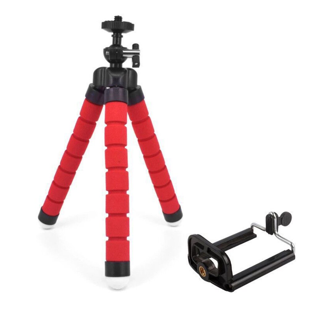 Mini esponja Flexible pulpo trípode para iPhone Samsung Xiaomi Huawei teléfono móvil Smartphone trípode para Gopro 8 7 5 Cámara: G335439