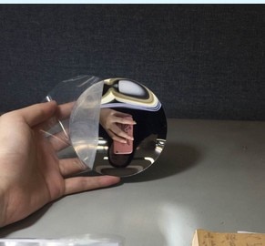 1 ud. Espejo parabólico acrílico de plástico de 21 cm, foco cóncavo menor, protección UV, resistente y refractante