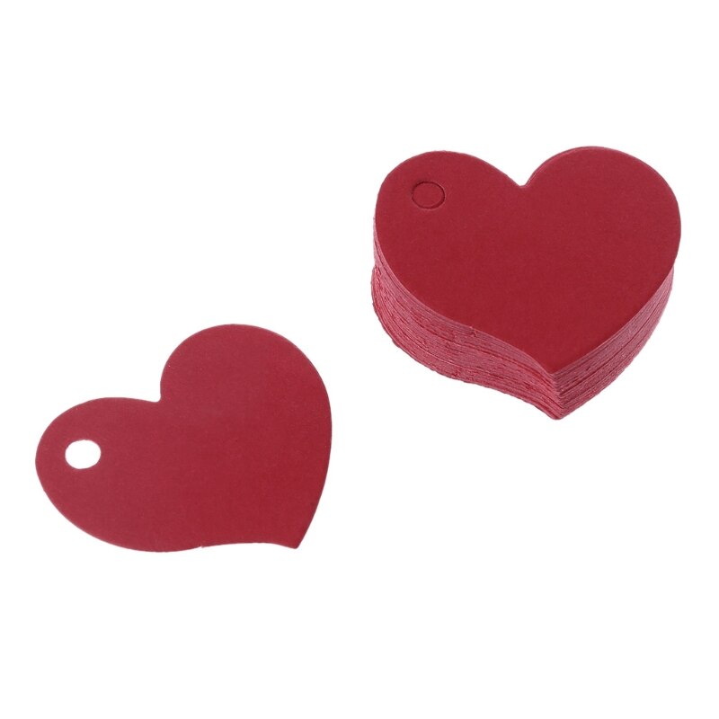 Étiquette en papier Kraft vierge en forme de coeur, étiquette de , bricolage artisanat de fête de mariage 50 pièces: R