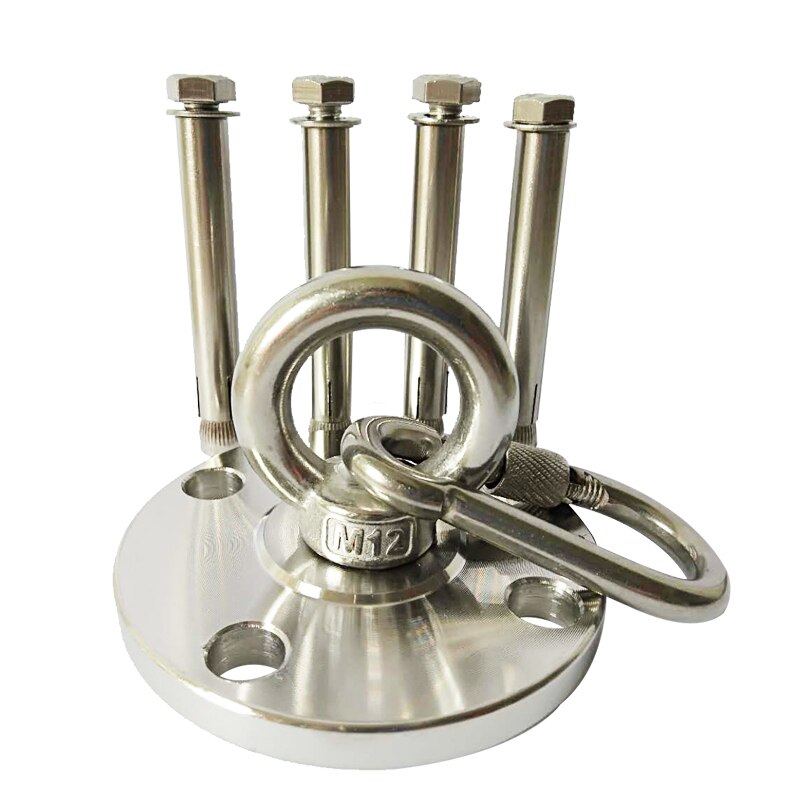 Stainless Steel Heavy Duty Ceiling Mount Anchor 360 Rotate Wall Buckle Hook For Yoga Hammock Chair Sandbag Swing GYM Equipment