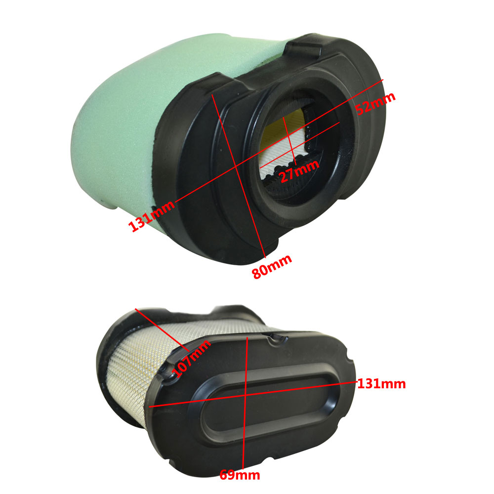 Air & Pre Filter Cleaner Compatibel met Kwk FC540 17 HP OHV Motoren 11013-1214 11013-2014 11013-2098