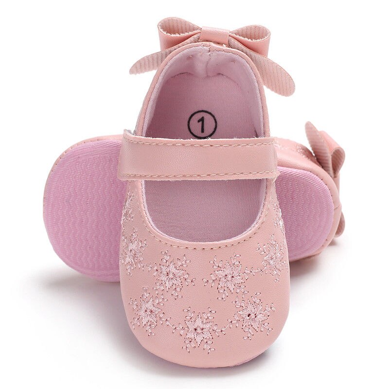 Prinses Baby Kids Meisjes Lederen Schoenen Peuter Zachte Crib Schoenen Zomer Zuigeling Leuke Bloemen Schoenen 0-18 M