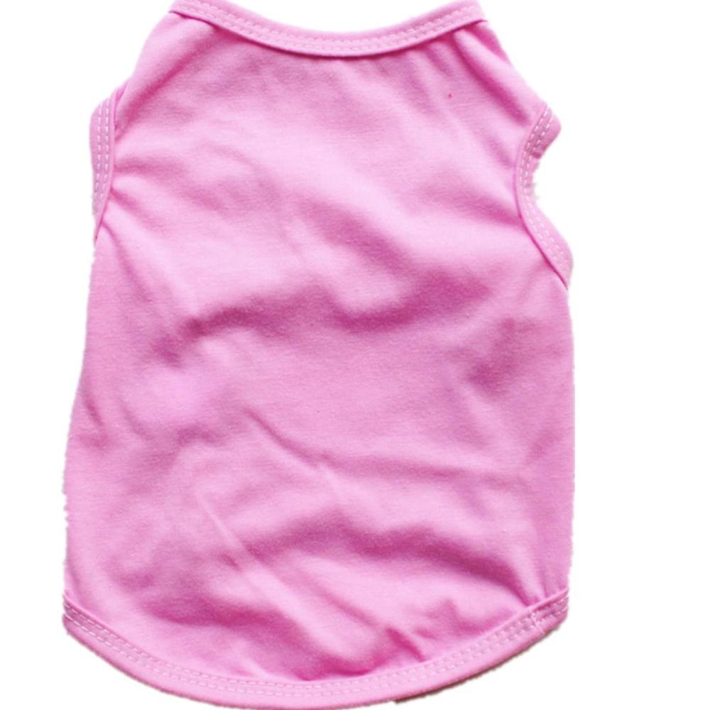 Ensfarvet hundeskjorte billigt hundetøj til små hunde sommer chihuahua t-shirt sød hvalp vest yorkshire terrier kæledyr tøj