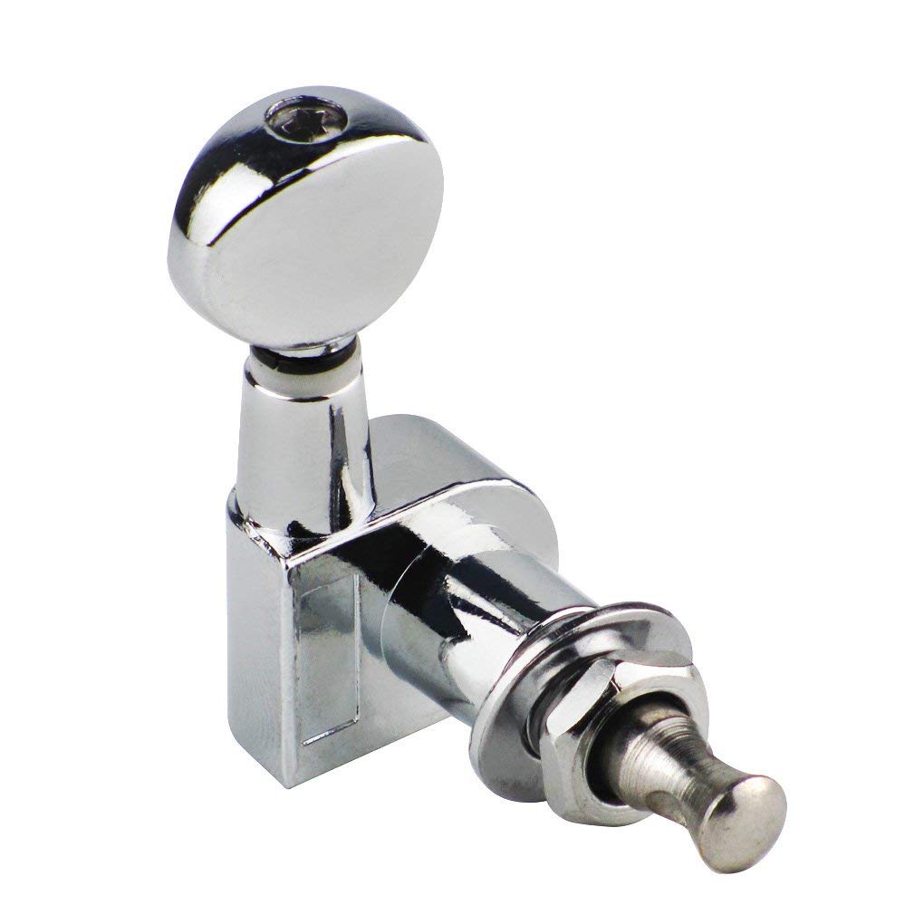 Fleur Tuning Pegs / Strings for Stratocaster / Tele / Acoustic Guitar 6L Silver