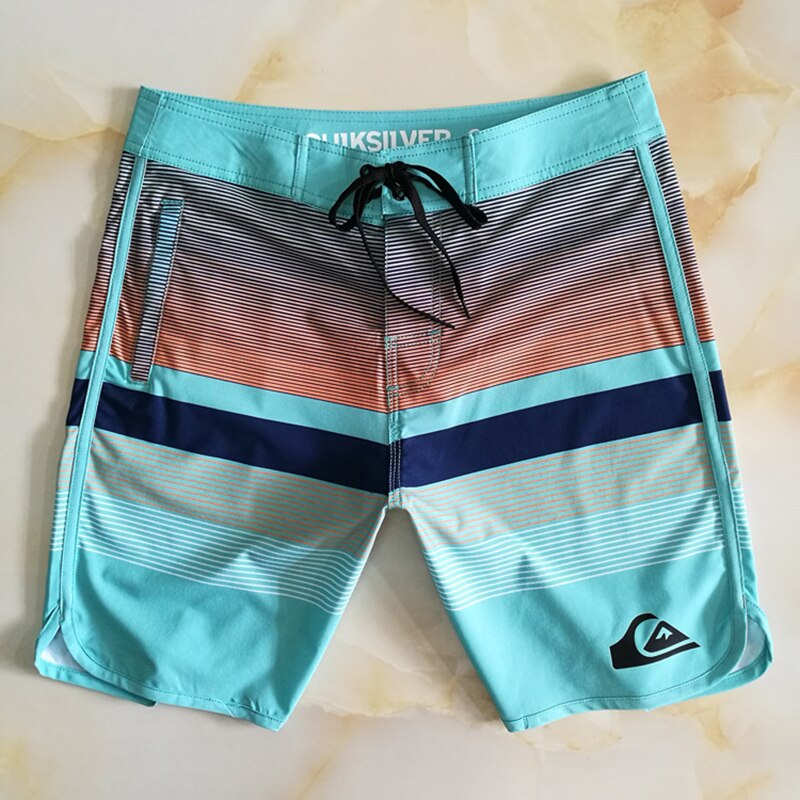 Pantalones cortos de playa para hombre, Shorts de verano, transpirables, de secado rápido, para surfear, de talla grande-40: Azul cielo / 36