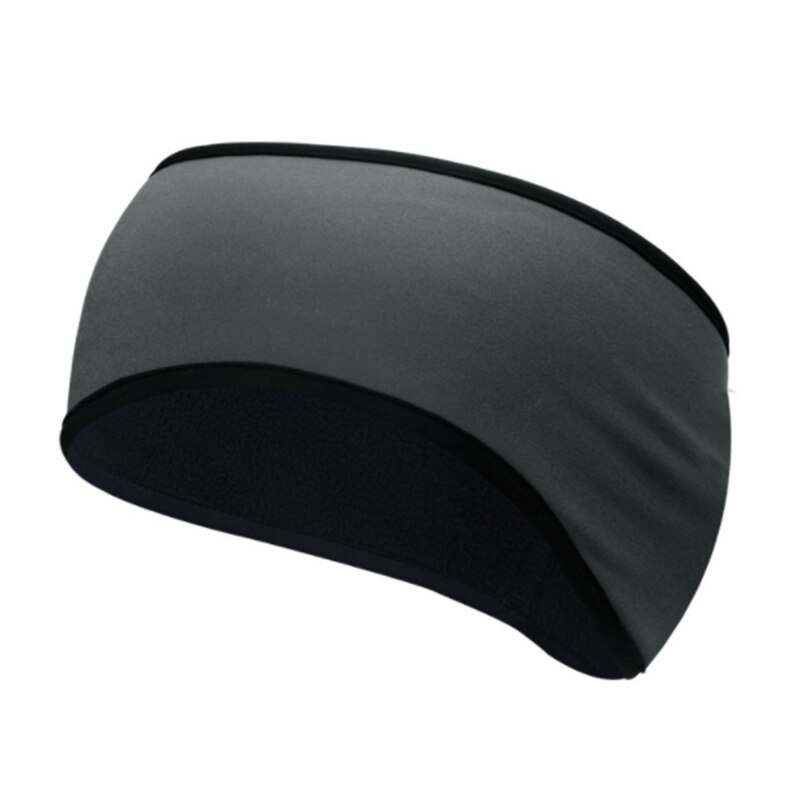 1pc winter sweatband ear warmers for women and girls, fleece ear covers, hair bands for running, cycling, skiing, outdoor sports, yoga, headscarf: Grey