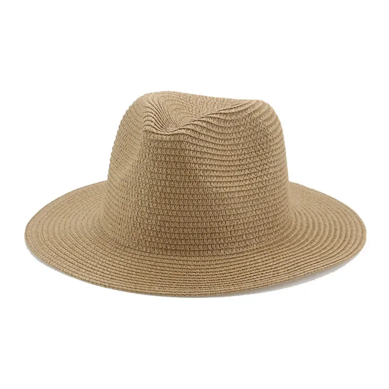 Vrouwen Hoeden Grote Rand 11Cm Mannen Vrouwen Kaki Wit Zwart Stro Hoeden Zon Strand Vrouwen Zomer Emmer Hoeden sombrero De Mujer: Lavendel