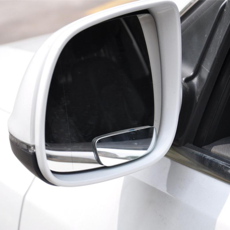 2pcs Stick-On Wide Angle Rearview Blind Spot Mirror Car Mirror Reversing Wide-angle Lens Car Rearview Mirror Security Auxiliary