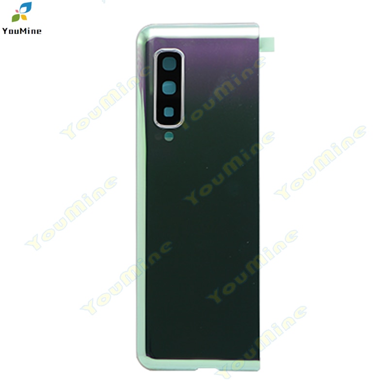 Voor Samsung Galaxy Vouw Glas Behuizing Batterij Cover + Camera Lens Voor Samsung Vouw SM-F900, f907 F900F F907F Terug Behuizing