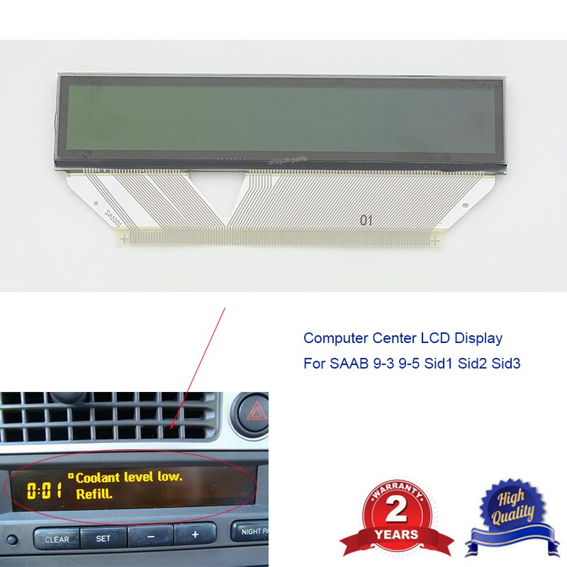 Lcd -skärm för saab 9-3 9-5 sid 1 sid 2 sid 3 datorcenter lcd pixel reparation: Lcd skärm