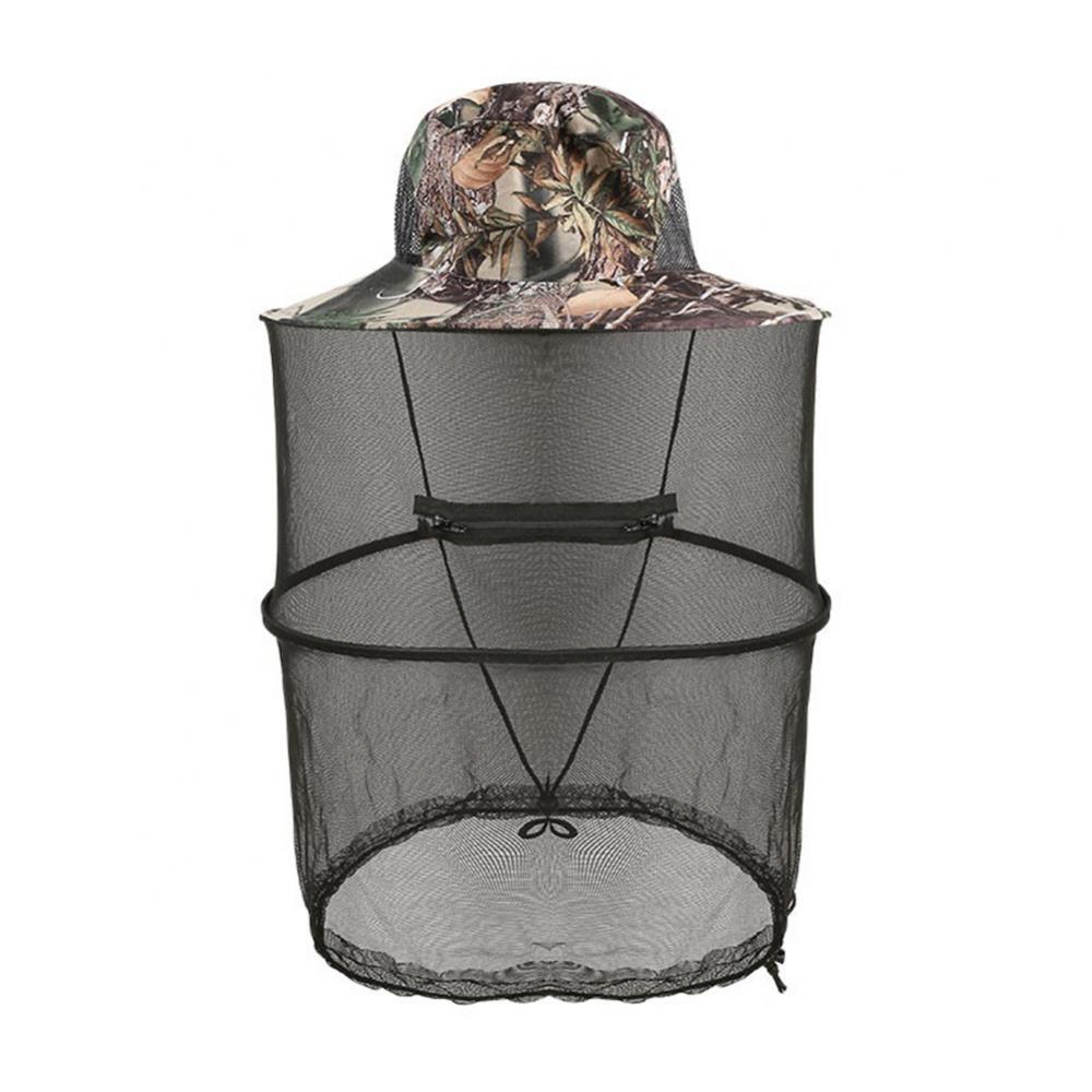 Unisex Beekeeping Hat Mosquito Net Anti-mosquito Mesh Cap Anti-insect Head Face Protection Net Mask Hat Outdoor Fishing Hat: Flower Camouflage