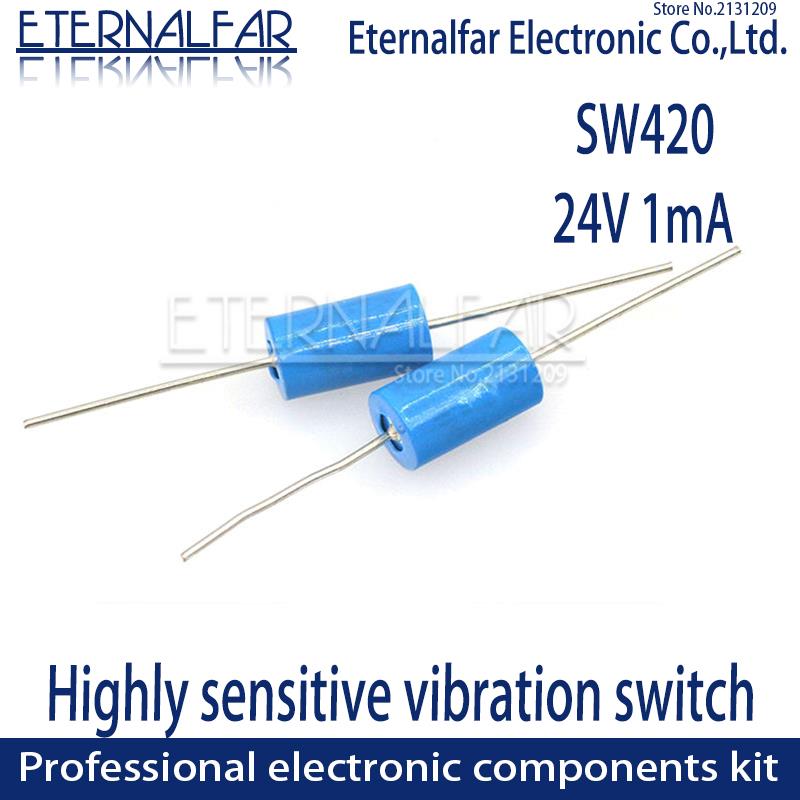 SW-520D Vibration Angle Tilt Back-proof Switch Sensor Copper Shell Ball Highly Vibration Tilt Double bead Spring Sensor Switches