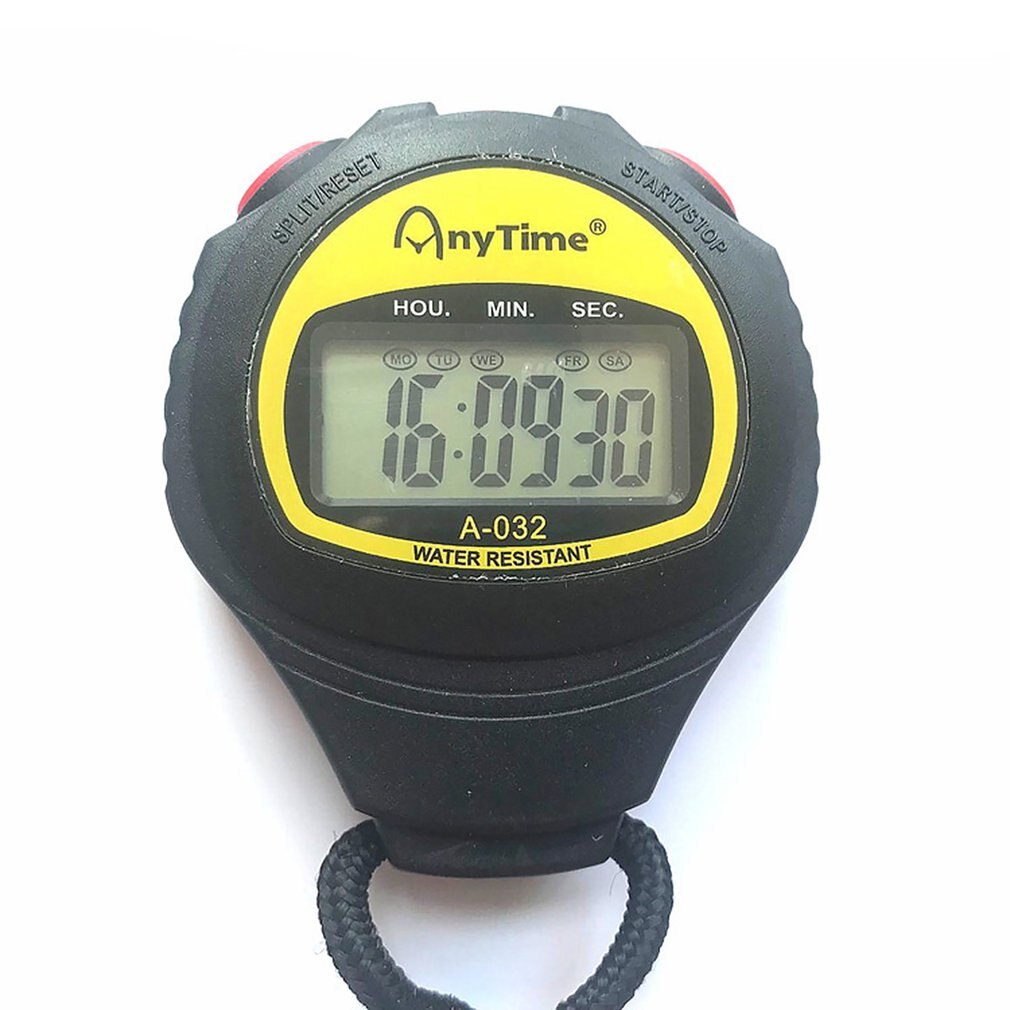 A-032 Digital Sport Counter Timer Athletic Stopwatch Portable Outdoor Game Timer Hour Meter