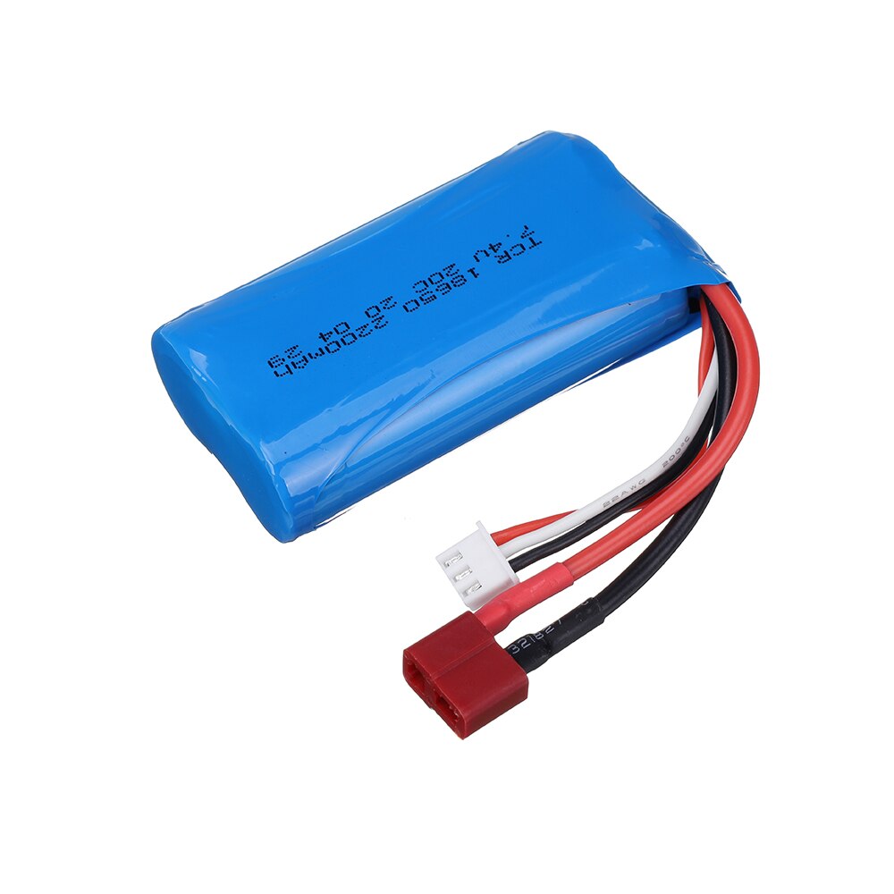 7.4V 2200mAh 18650 Lipo Batery for remote control helicopter toys parts 7.4 V 2200 mAH Lipo battery T Plug RC model