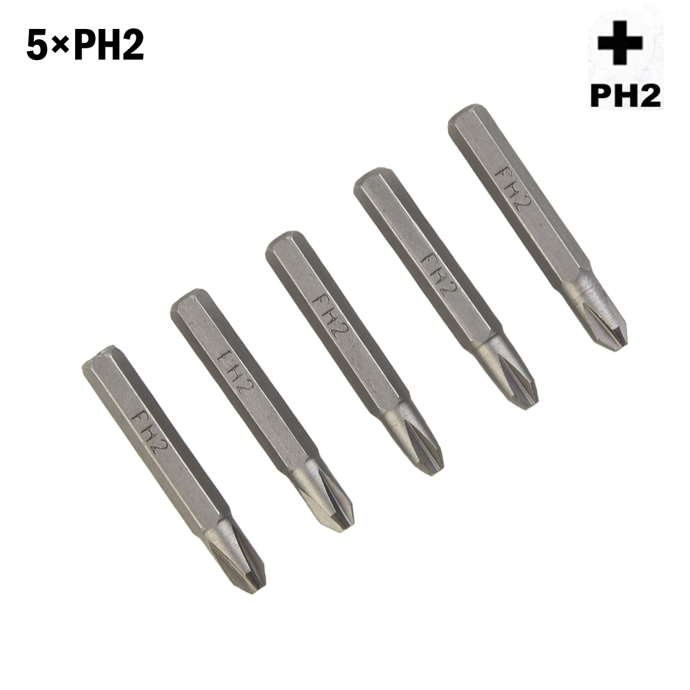 biter skrutrekker  ph1 ph000 ph0000 ph2 deler reservere kryss sekskant  ph0 tilbehør  h4 x 28mm topp til 5 stk