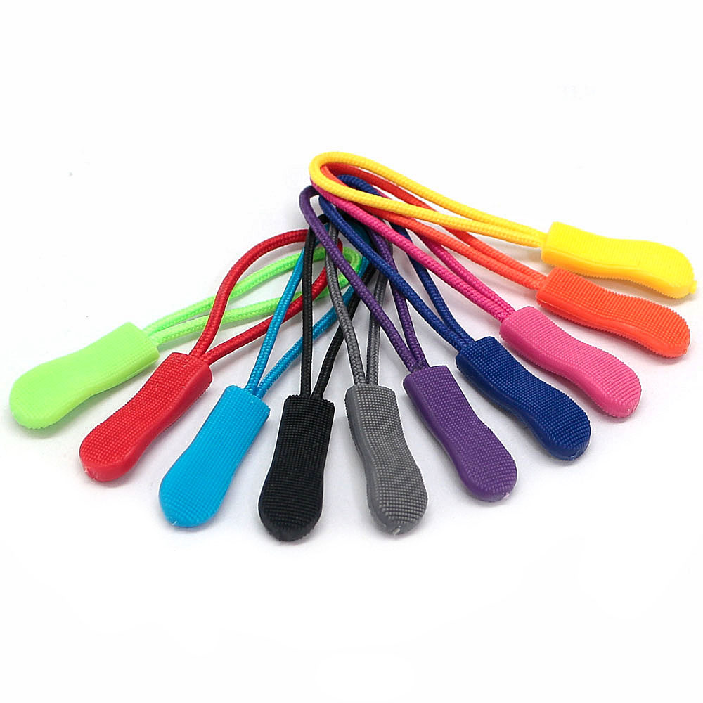 20 PCS Color Zipper Pull Puller End Fit Rope Tag Clothing Zip Fixer Broken Buckle Zip Cord Tab Clothes Suitcase Backpacks Etc...: Nickel-Free White