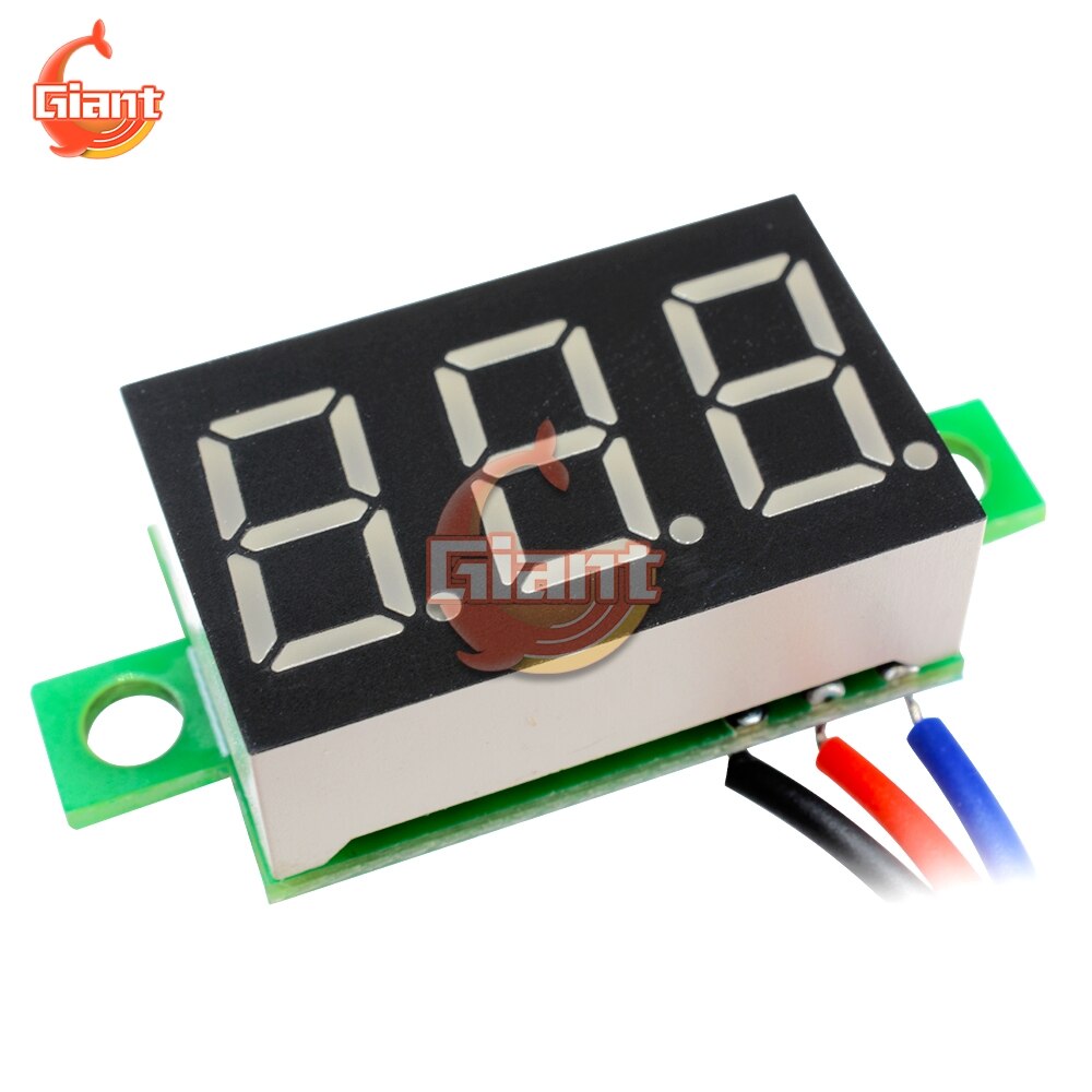 0.36 Inch Digitale Voltmeter Mini Led Auto Voltmeter Voltage Volt Meter Voltage Indicator Panel Batterij Monitor Dc 0-30V 5V 12V