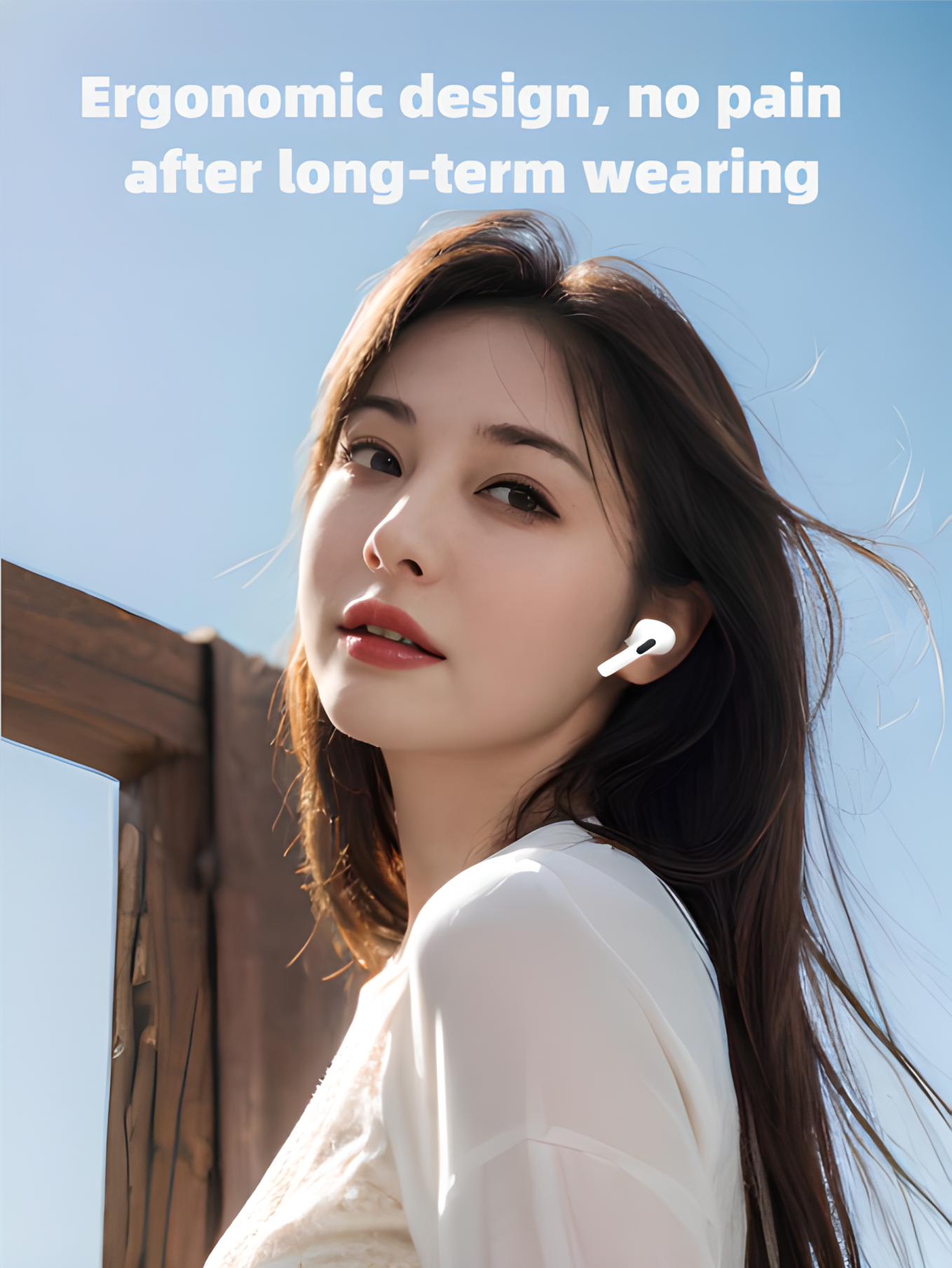 In-ear Bluetooth wireless headset, true wireless headset (earplug),Compatible with Apple, Android, and computers.