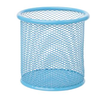 Rectangular Mesh Style Metal Pencil Holder Organizer Desk Pen Containers