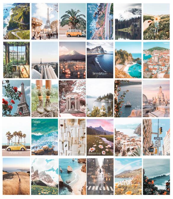 60PCS / bag Year Series Sticker Pack DIY Scrapbooking Album Mobile Phone Computer Happy Planner Diary Decorative Sticker: D 60PCS 1Bag