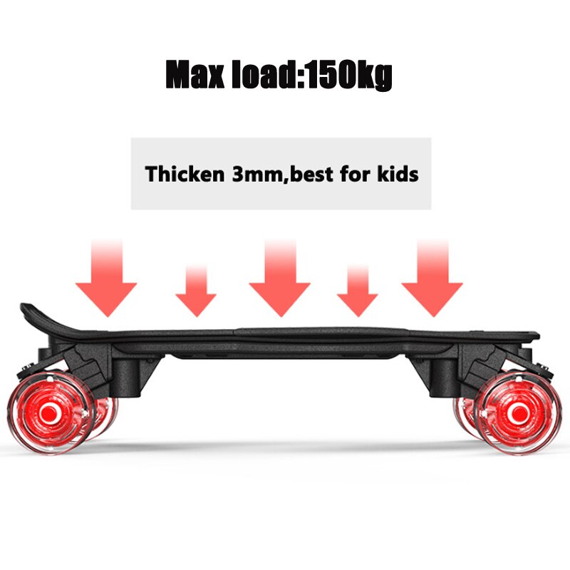 Jusenda Penny Board 21in Mini Cruiser planche à poisson enfants Scooter Longboard rebond Flash roue pour filles planche à roulettes complète