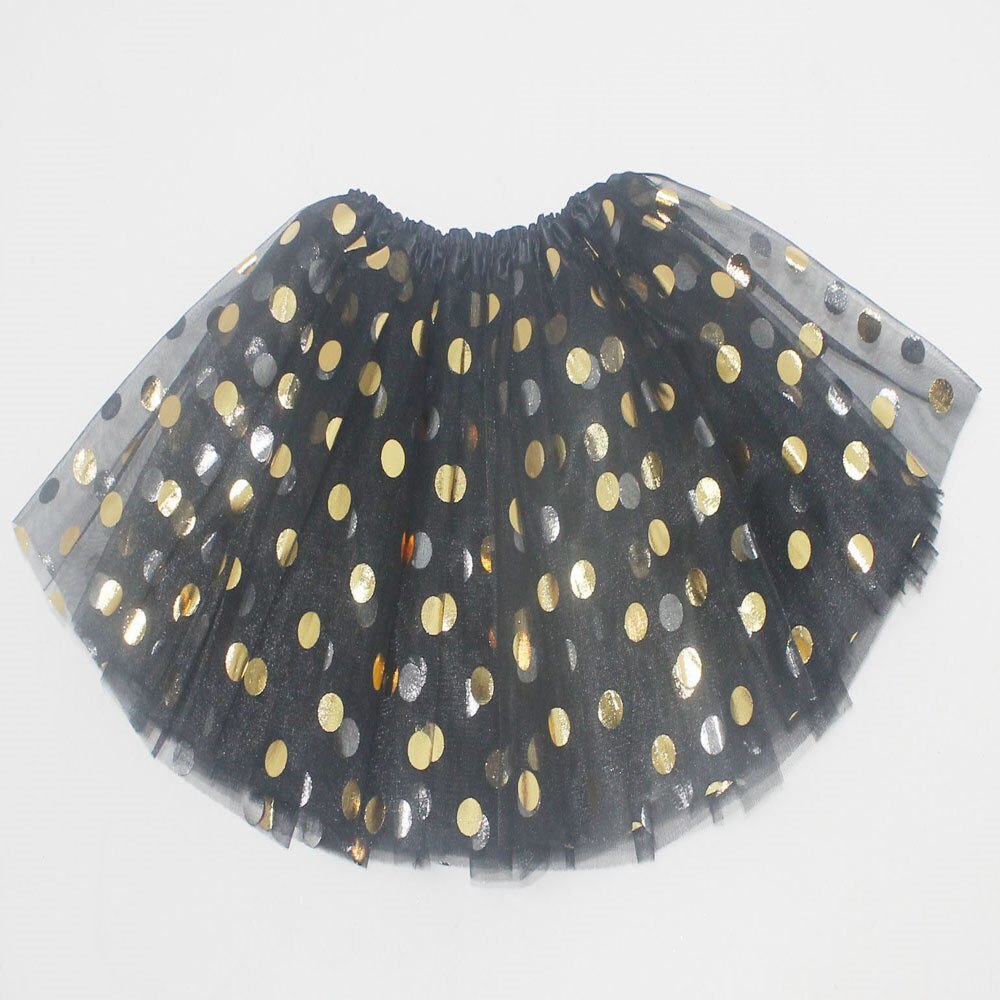 Jupe tutu noire à pois et paillettes pour fille, 10 couleurs 8 pour bébé fille de 1 , 2 3 4 , 5 6 7 ans, vêtements pour enfants