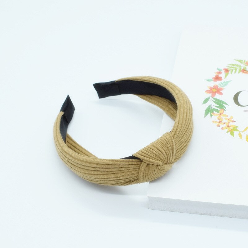 Diadema anudada para niña y mujer, bandanas con lazo de lana, diadema con orejas de animales, turbante, accesorios para el cabello, 1 ud.: 10
