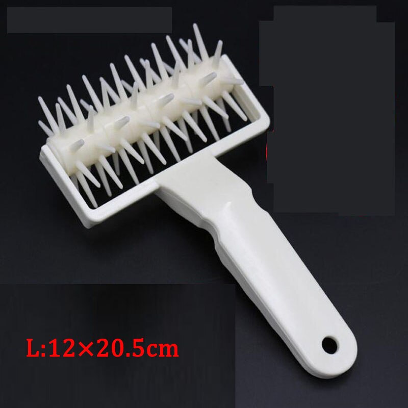 1PC DIY Plastic Pizza Cookies Dough Roller Pastry Pie Needle Wheels Cutter Sewing Machine Bread Hole Punch Baking Tools ZXH: L