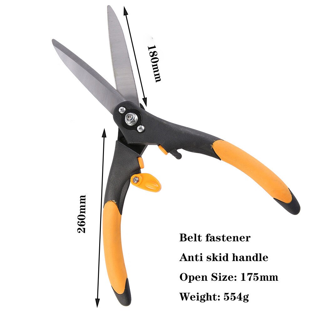 Hedge shears lawn trimming branches fence tools gardening scissors landscaping pruning shears cutting grass telescopic GT010