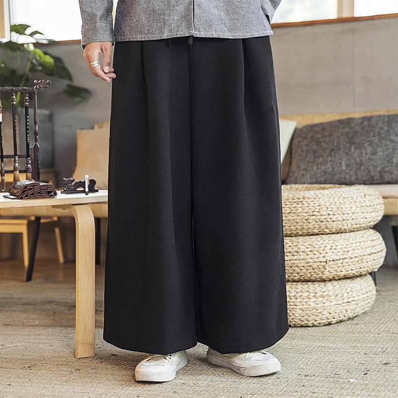 Loose Fit Flared trousers - Black - Men