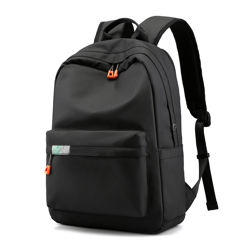 FengDong minimalist school backpack waterproof sports backpack for boy lightweight school bags for teenage boys: black