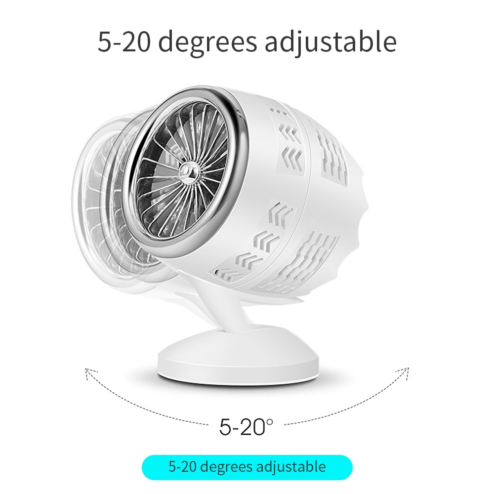 5v fläkt usb mini bärbar stationär kylfläkt luftcirkulationsfläkt dubbelbladig turbofläktkylare 360 rotation för hemmakontor