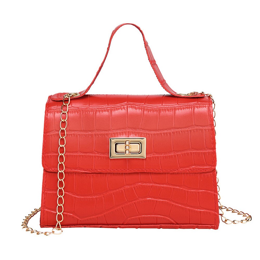 Bolso de hombro transparente para mujer, versión coreana del , mini Bolso tipo mensajero de PU con imagen de gelatina: Red 4