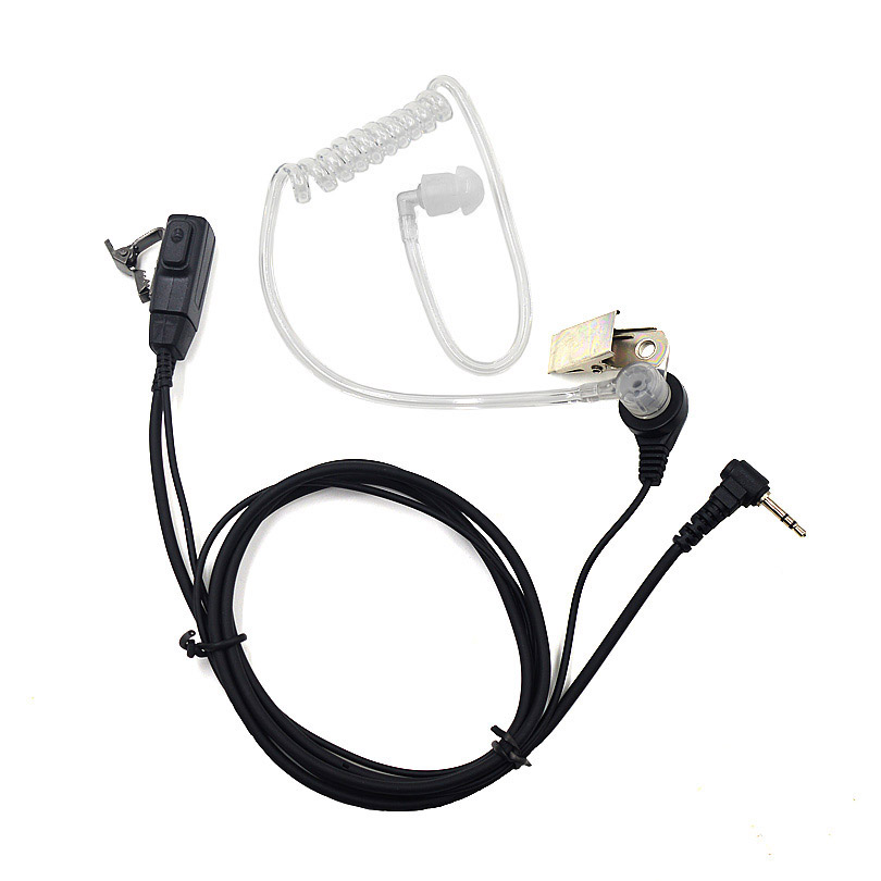 2.5mm FBI Acoustic Tube Earpiece Headset Mic PTT for Motorola Talkabout Radio TLKR T80 T60 T3 T5 T7 MR350R MD200 Ham Radio