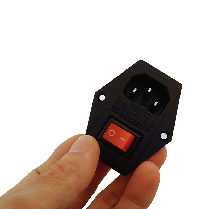 With 10A fuse Power Switch AC Power Socket 10A 250V Connector Plug AC01ACW