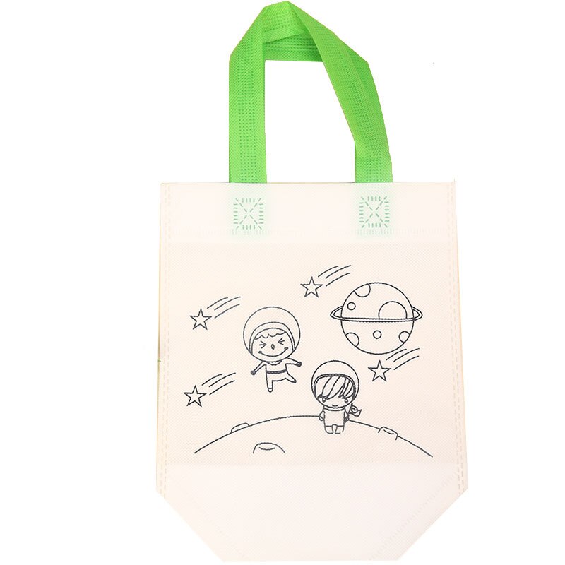 Baby Drawing toys Educational Toy for Children DIY Environmental Protection Graffiti Bag Kindergarten Hand Painting Materials: 16