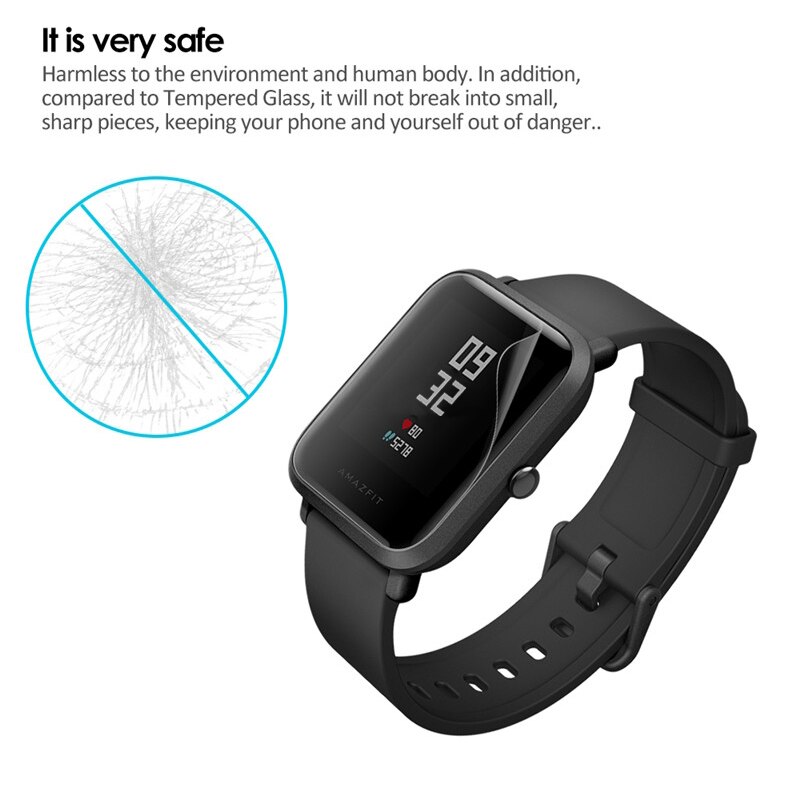 2 pçs película protetora de hidrogel para amazfit bip s 2020 (não vidro) protetor de tela para amazfit gts gtr 47mm 42mm folha de filme