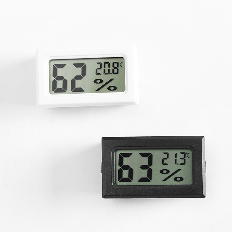 Reptile Supplies Barometer 1Pcs Wireless Mini Equipment Thermometer Square LCD Black/White Electronic Digital Temperature
