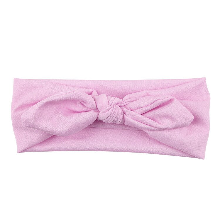 Baby Kids Girls Rabbit Bow Ear Hairband Headband Knot Head Wraps Hairbands Knot Kids Turbans Faixa Cabelo Para Bebe Accessoire: Pink